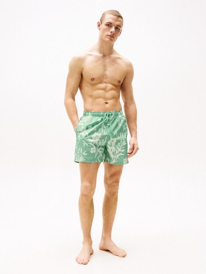 Tommy Hilfiger Swimwear Zwemshort MEDIUM DRAWSTRING PRINT met tropisch motief met logo-borduursel - Foto 7