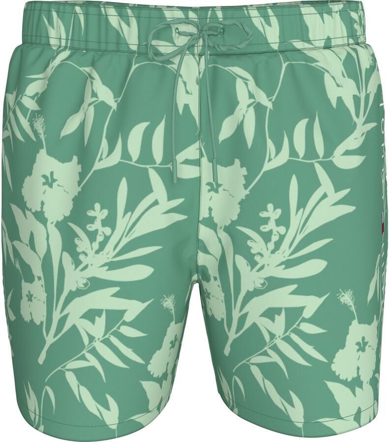 Tommy Hilfiger Swimwear Zwemshort MEDIUM DRAWSTRING PRINT met tropisch motief met logo-borduursel - Foto 2