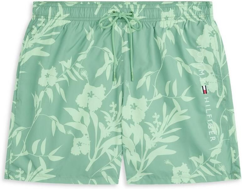 Tommy Hilfiger Swimwear Zwemshort MEDIUM DRAWSTRING PRINT met tropisch motief met logo-borduursel - Foto 11