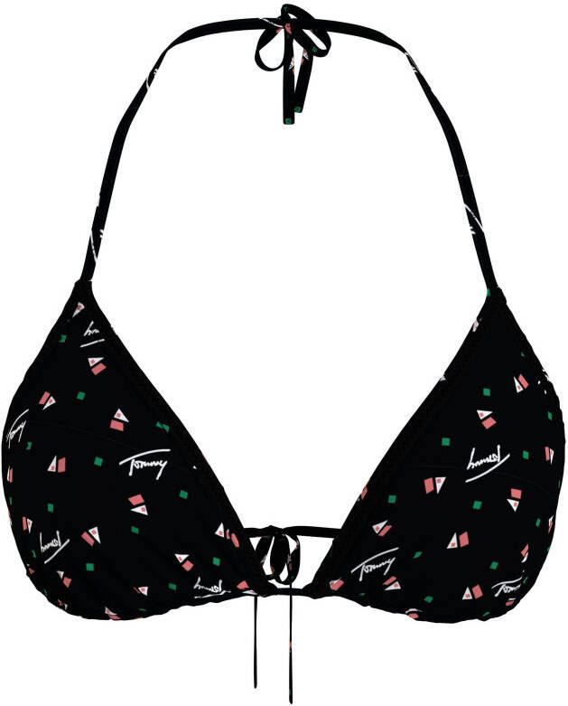 Tommy Hilfiger Swimwear Triangel-bikinitop TRIANGLE RP PRINT met stijlvolle logo-opschriften