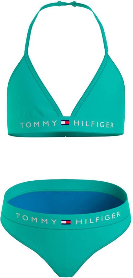Tommy Hilfiger Swimwear Triangelbikini TRIANGLE SET met tommy hilfiger merklabel (set 2 stuks)