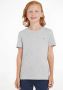 Tommy Hilfiger T-shirt grijs melange Jongens Biologisch katoen Ronde hals 116 - Thumbnail 3