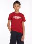Tommy Hilfiger T-shirt HILFIGER LOGO met logo rood Jongens Katoen Ronde hals 116 - Thumbnail 2
