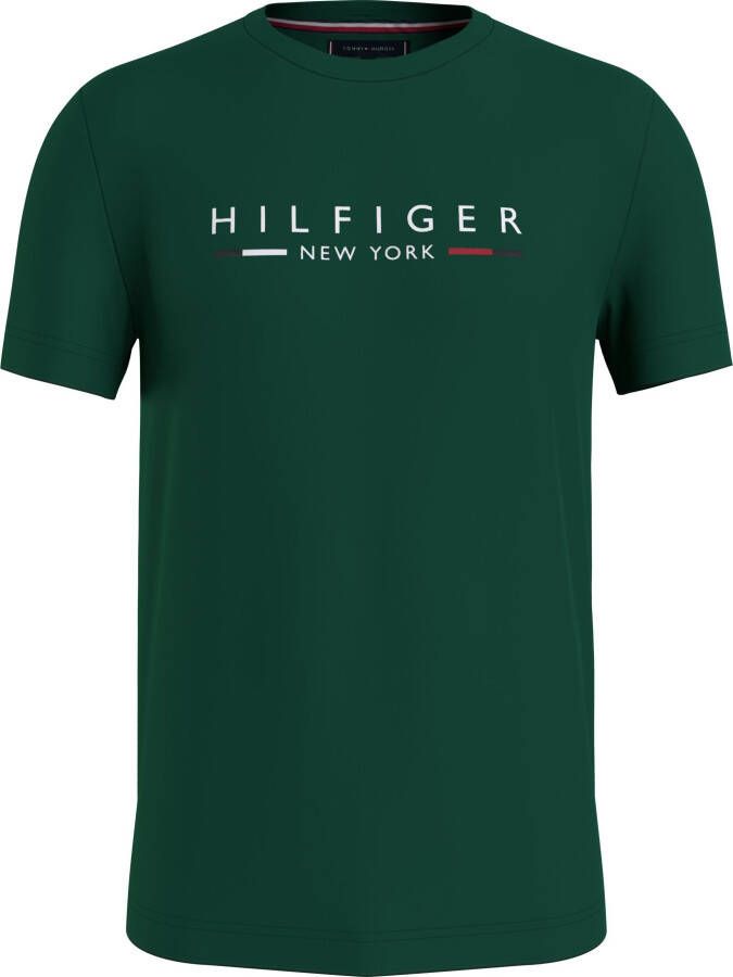 Tommy Hilfiger T-shirt HILFIGER NEW YORK TEE met een logo-opschrift op borsthoogte