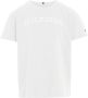 Tommy Hilfiger T-shirt MONOTYPE met logo wit Meisjes Katoen Ronde hals 110 - Thumbnail 2
