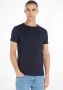 TOMMY HILFIGER Heren Polo's & T-shirts Core Stretch Slim C-neck Donkerblauw - Thumbnail 2