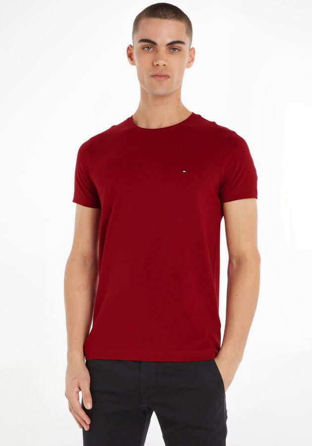 Tommy Hilfiger T-shirt STRETCH SLIM FIT TEE met een ronde hals