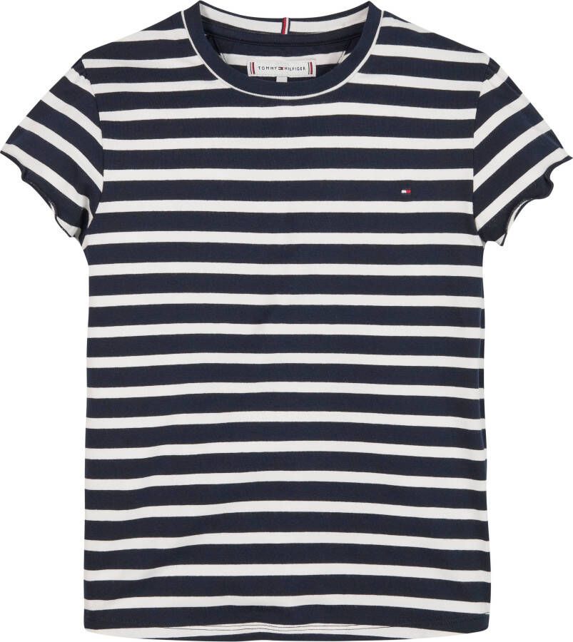 Tommy Hilfiger T-shirt STRIPED RUFFLE SLEEVE TOP S S - Foto 1
