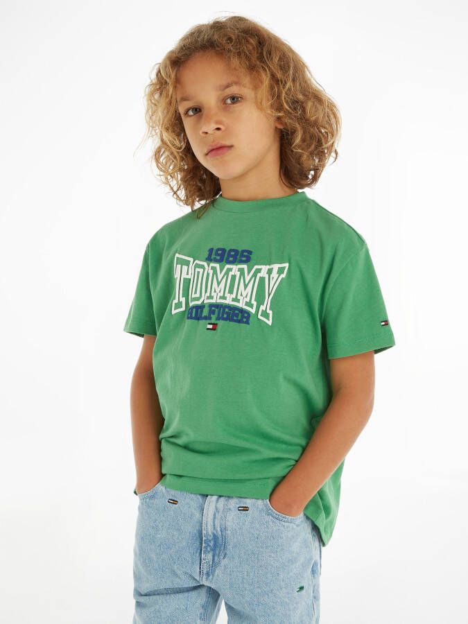 Tommy Hilfiger Teens T-shirt met labelprint model 'VARSITY'