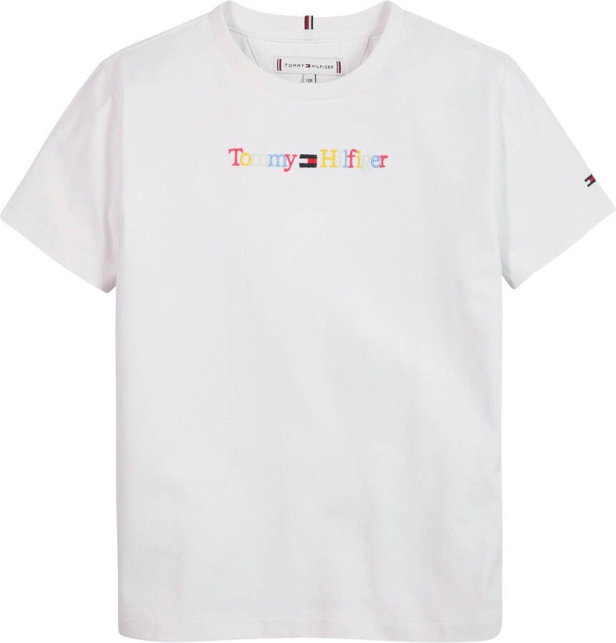 Tommy Hilfiger T-shirt TOMMY GRAPHIC MULTI TEE S S met geborduurd logo