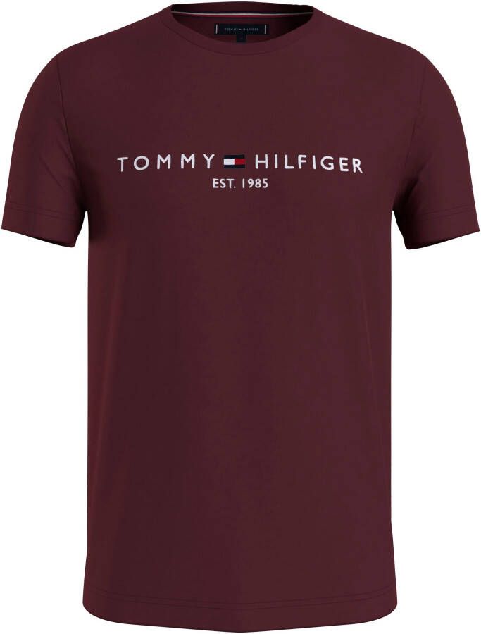 Tommy Hilfiger Logo T-shirt Rood Heren