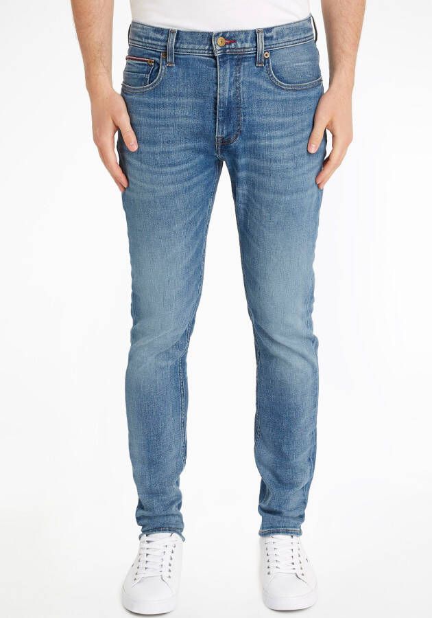 Tommy Hilfiger Tapered jeans TAPERED HOUSTON PSTR FLINT BLUE met fade-effect