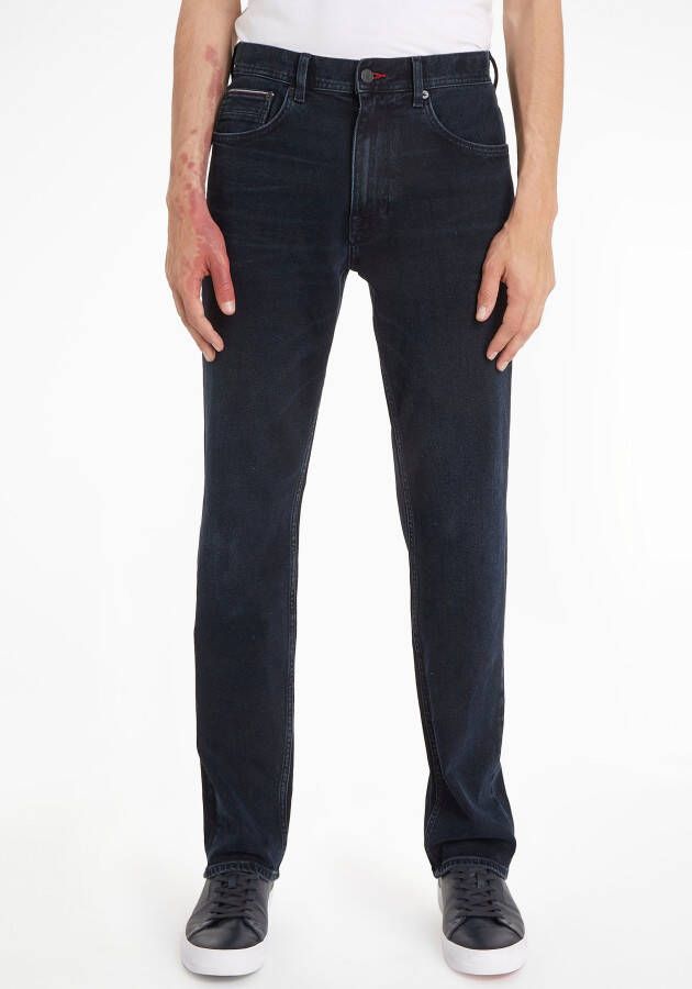 Tommy Hilfiger Tapered jeans TAPERED MOORE STR ESCO BLUEBLK met fade-effect