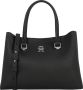 Tommy Hilfiger Zwarte polyester handtas met 2 handvatten en verstelbare schouderband Zwart Dames - Thumbnail 1