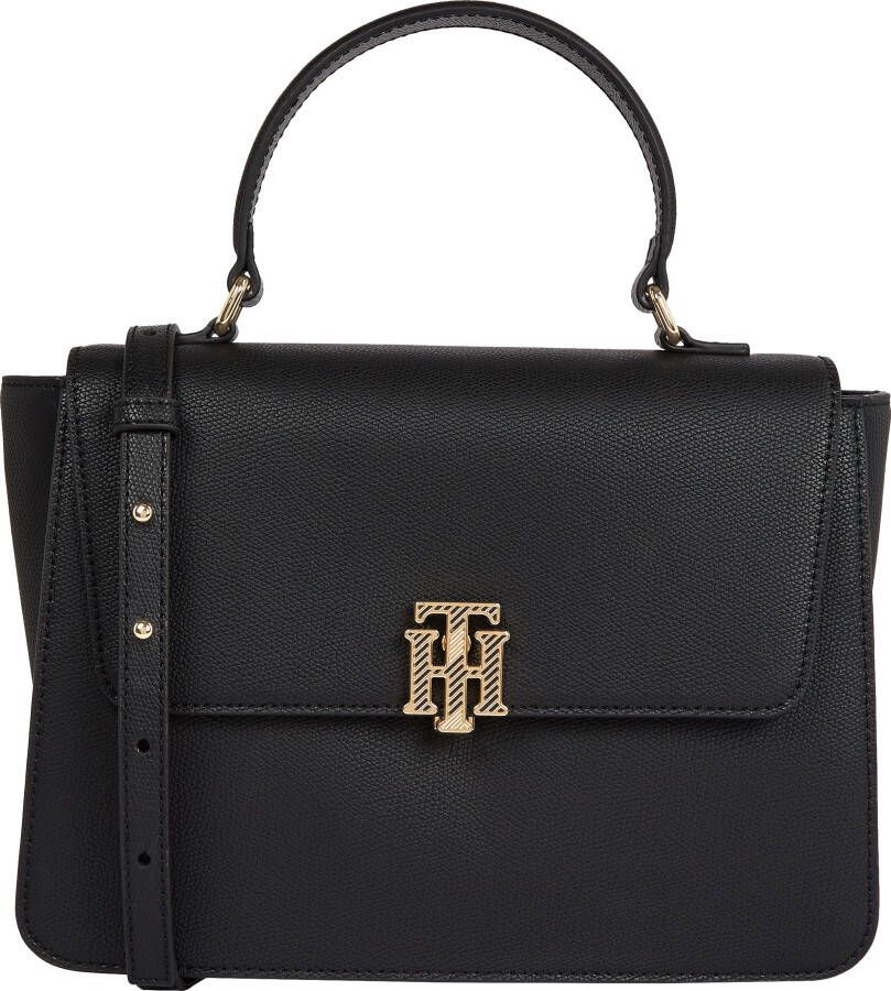 Tommy Hilfiger Tas TH OUTLINE SATCHEL met goudkleurige details