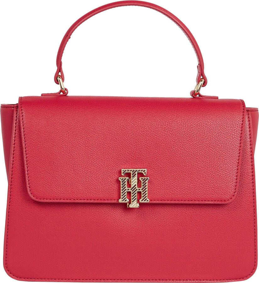 Tommy Hilfiger Tas TH OUTLINE SATCHEL met goudkleurige details