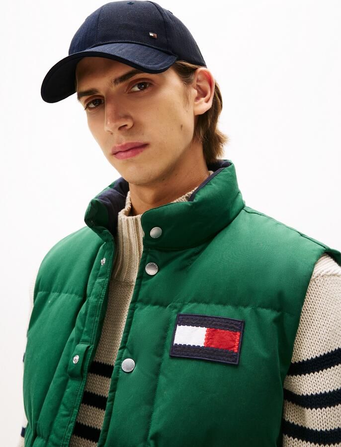 Tommy Hilfiger Baseball pet COTTON PANEL CAP In grootte verstelbaar Harringbone Premium Quality 100% Katoen