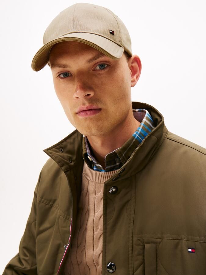 Tommy Hilfiger Baseball pet COTTON PANEL CAP In grootte verstelbaar Harringbone Premium Quality 100% Katoen