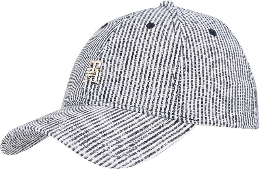 Tommy Hilfiger Baseball pet TH PREMIUM BEACH CAP Merklogo-embleem van metaal flexibel verstelbaar UNISEX - Foto 3