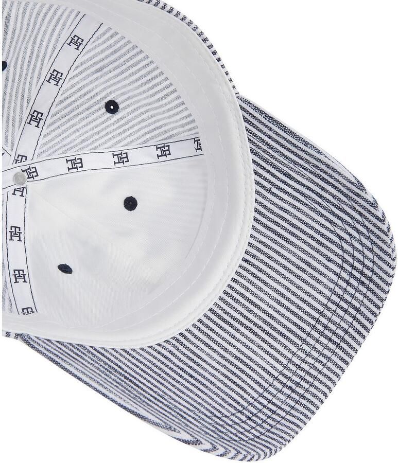 Tommy Hilfiger Baseball pet TH PREMIUM BEACH CAP Merklogo-embleem van metaal flexibel verstelbaar UNISEX