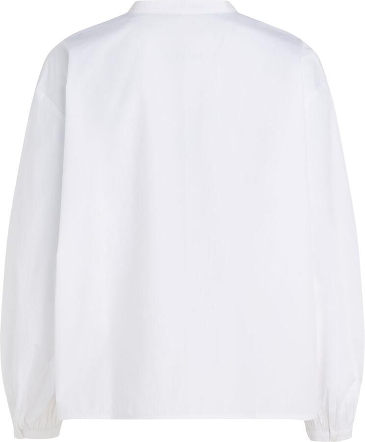 Tommy Hilfiger Blouse met lange mouwen COTTON V-NECK BALLOON LS BLOUSE - Foto 2