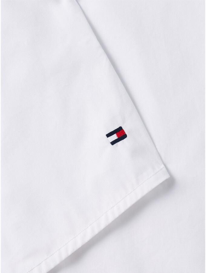 Tommy Hilfiger Blouse met lange mouwen COTTON V-NECK BALLOON LS BLOUSE