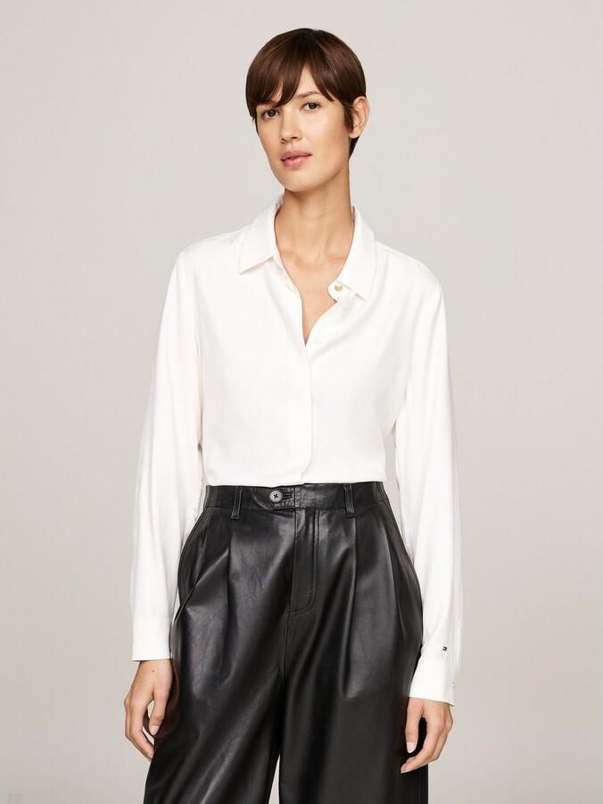 Tommy Hilfiger Blouse met lange mouwen met logovlag - Foto 4