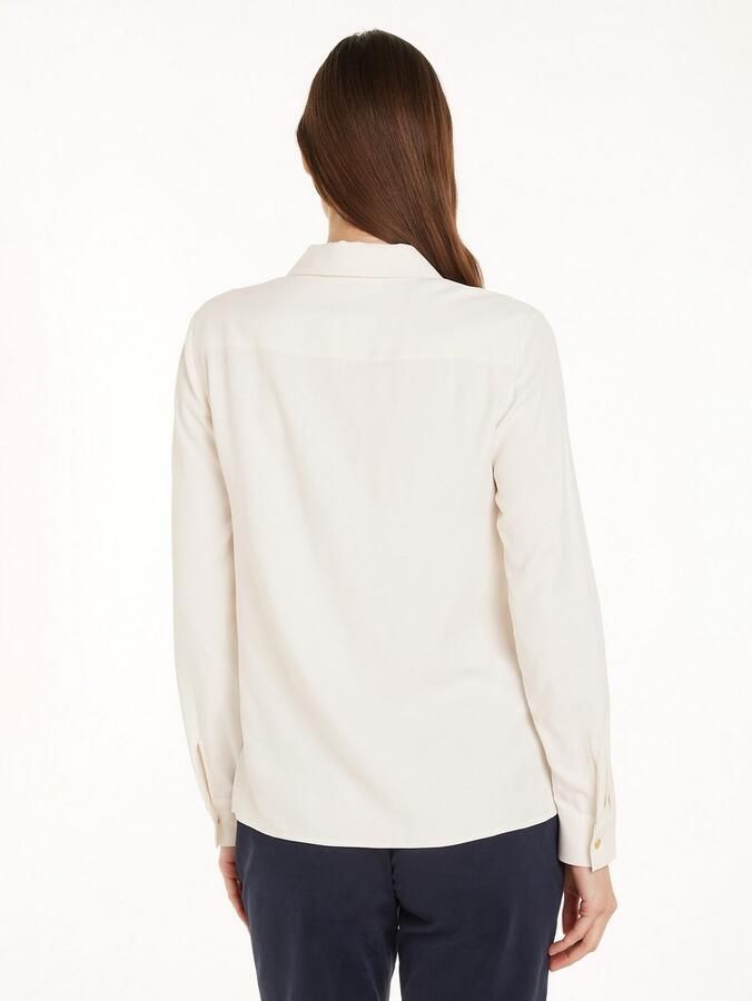Tommy Hilfiger Blouse met lange mouwen met logovlag - Foto 7
