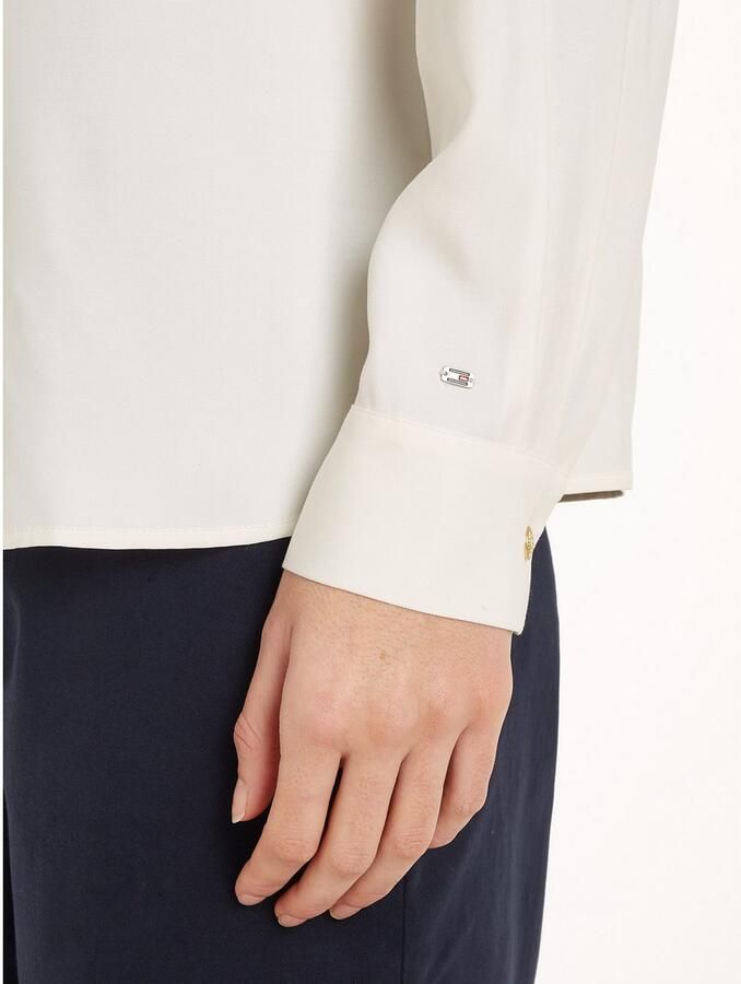 Tommy Hilfiger Blouse met lange mouwen met logovlag - Foto 3