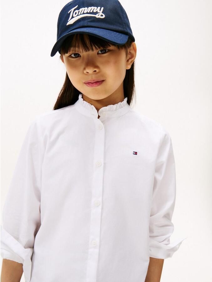 Tommy Hilfiger Blouse met lange mouwen RUFFLE COLLAR BLOUSE LS - Foto 5