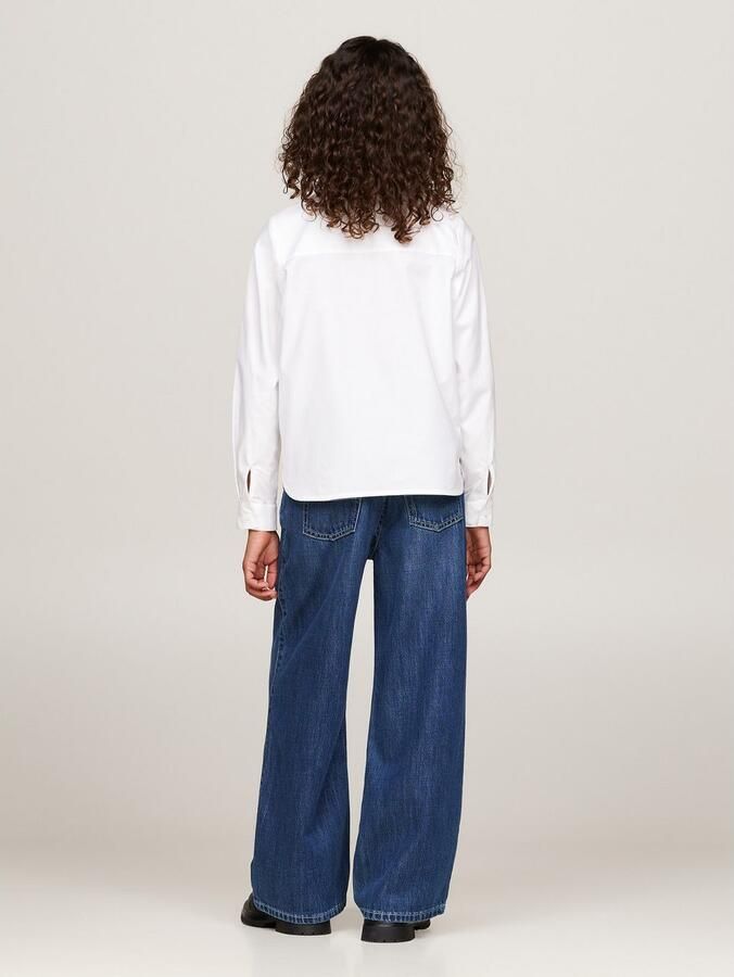 Tommy Hilfiger Blouse met lange mouwen RUFFLE COLLAR BLOUSE LS - Foto 9