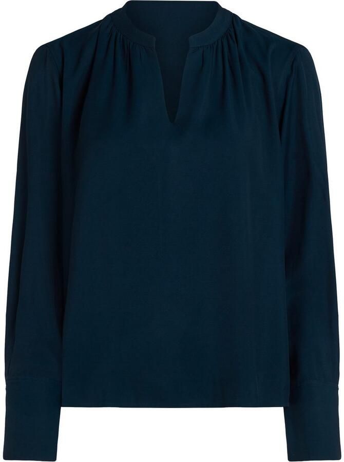 Tommy Hilfiger Blouse met lange mouwen SOFT VIS V NECK LS BLOUSE - Foto 3