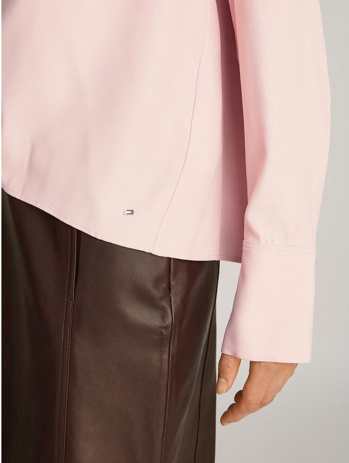 Tommy Hilfiger Regular fit blouseshirt van viscose met opstaande kraag - Foto 2