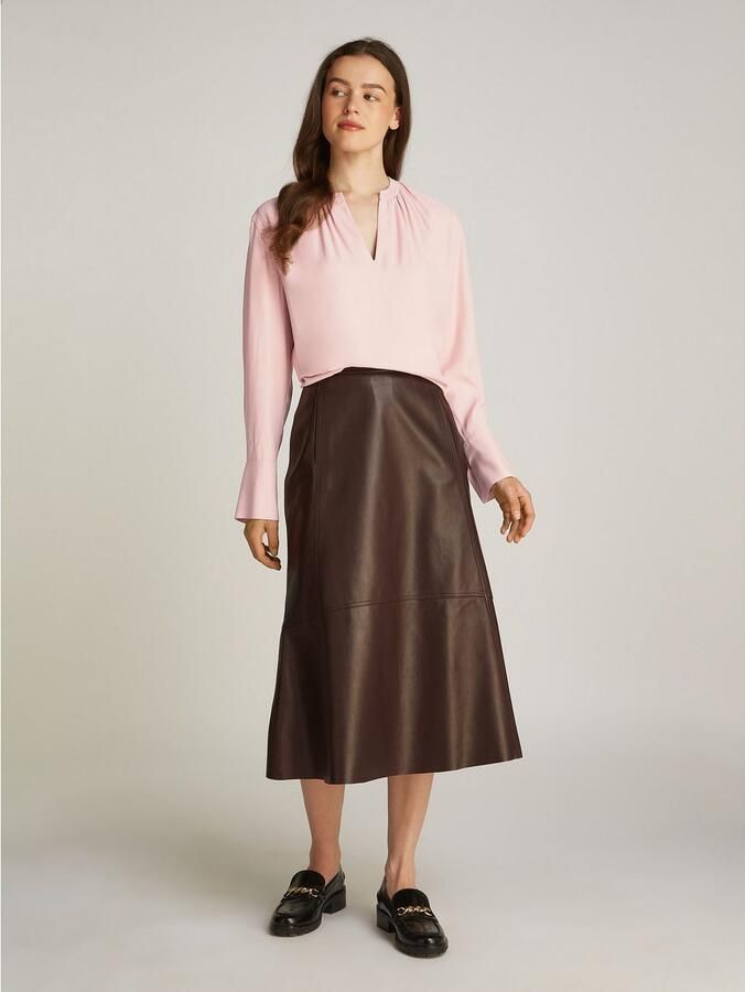 Tommy Hilfiger Regular fit blouseshirt van viscose met opstaande kraag - Foto 4