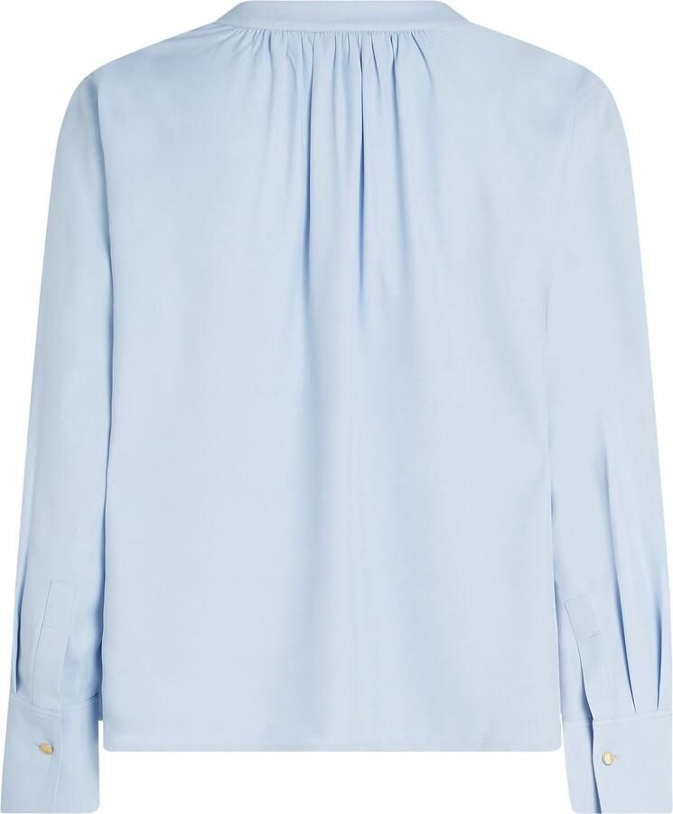 Tommy Hilfiger Blouse met lange mouwen SOFT VIS V NECK LS BLOUSE - Foto 2
