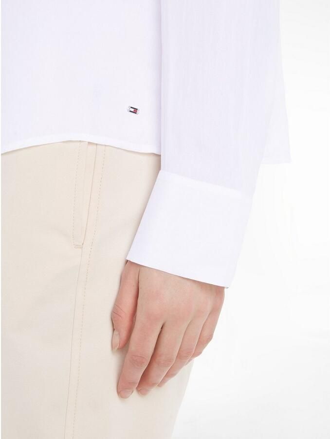 Tommy Hilfiger Blouse met lange mouwen VISCOSE CREPE V-NECK BLOUSE - Foto 3
