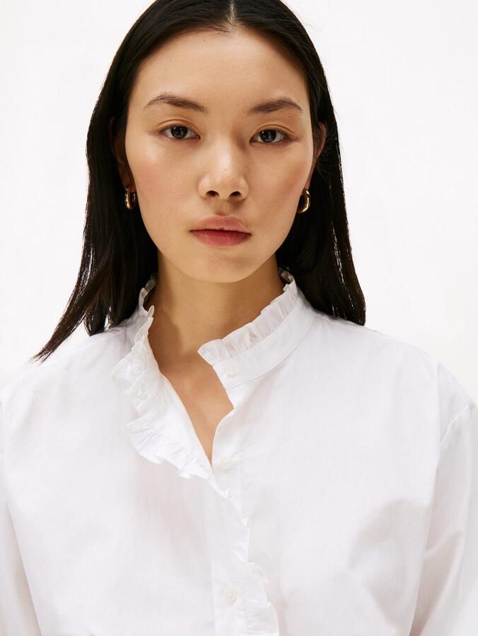 Tommy Hilfiger Relaxed fit overhemdblouse van puur katoen - Foto 2