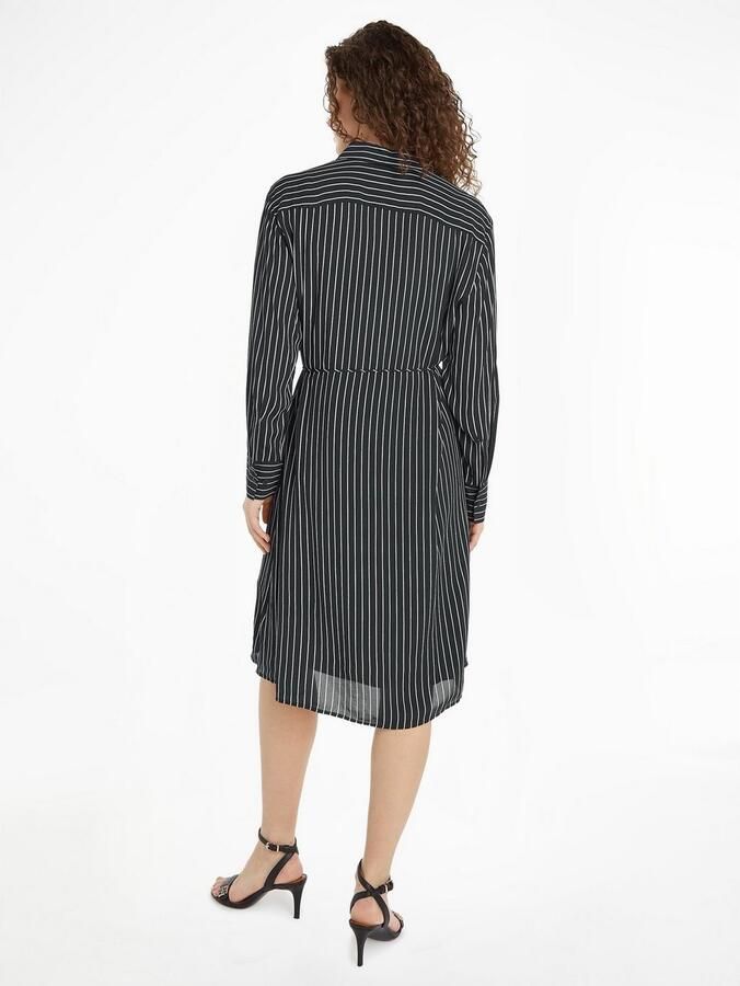 Tommy Hilfiger Blousejurk FLUID VISCOSE CREPE KNEE DRESS - Foto 2