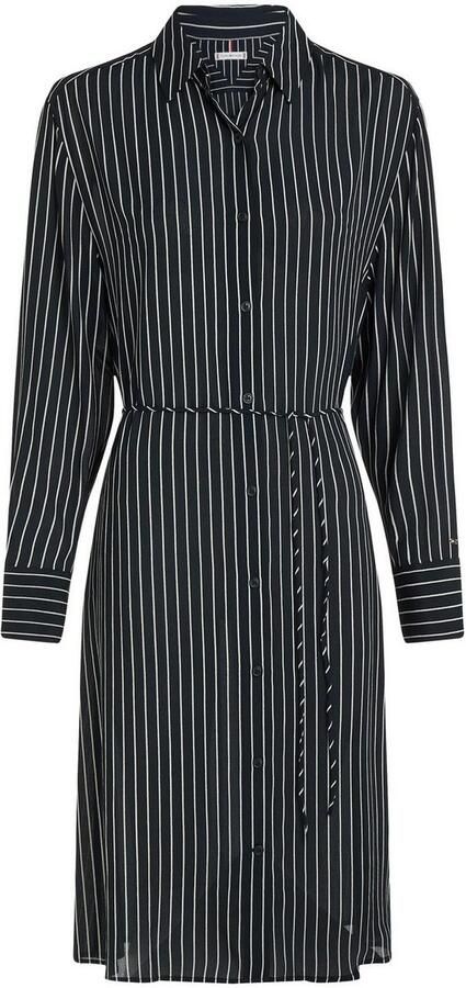 Tommy Hilfiger Blousejurk FLUID VISCOSE CREPE KNEE DRESS - Foto 4