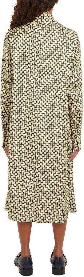 Tommy Hilfiger Blousejurk FOULARD DRAPED MIDI DRESS met merklabel - Foto 7