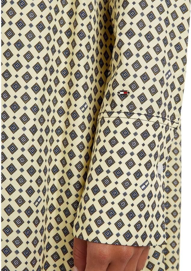 Tommy Hilfiger Blousejurk FOULARD DRAPED MIDI DRESS met merklabel - Foto 4