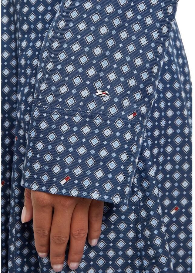 Tommy Hilfiger Blousejurk FOULARD FIT & FLARE KNEE DRESS - Foto 4