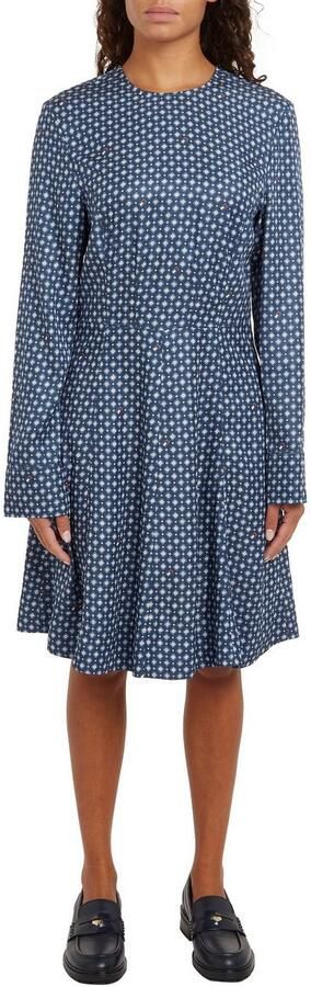 Tommy Hilfiger Blousejurk FOULARD FIT & FLARE KNEE DRESS - Foto 7