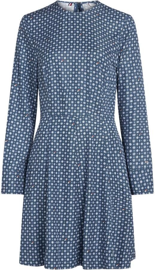 Tommy Hilfiger Blousejurk FOULARD FIT & FLARE KNEE DRESS - Foto 5