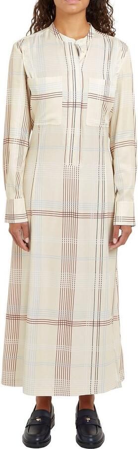 Tommy Hilfiger Blousejurk RWB CHECK FLUID MIDI DRESS (Global Serie TH VROUWEN) - Foto 8