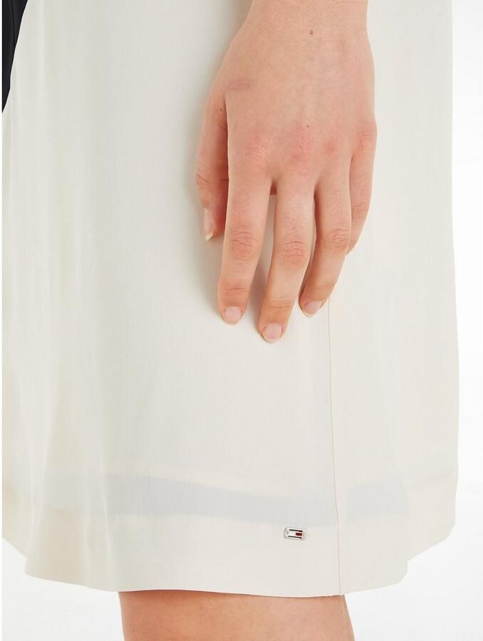 Tommy Hilfiger Knielange Casual Jurk met Kleurblokken Black Dames