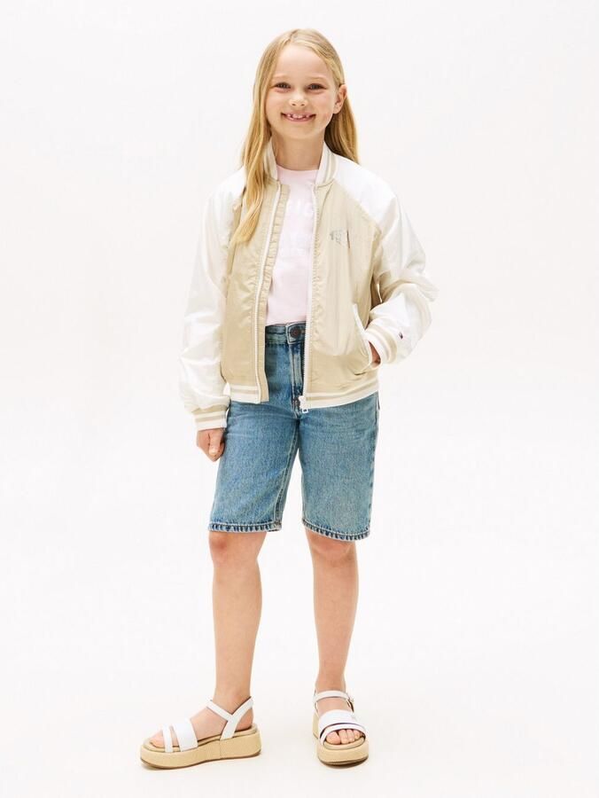 Tommy Hilfiger Blouson BUTTERFLY GRAPHIC BOMBER JACKET voor kinderen tot 16 jaar met glanzende vlinderprint - Foto 5