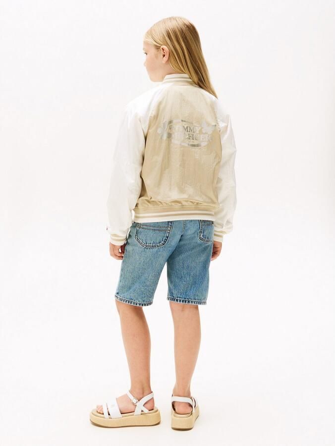 Tommy Hilfiger Blouson BUTTERFLY GRAPHIC BOMBER JACKET voor kinderen tot 16 jaar met glanzende vlinderprint - Foto 6