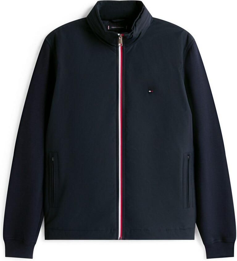 Tommy Hilfiger Blouson MIX MEDIA HARRINGTON Vrijetijdsjas overgangsjas contrasterende structuur op de mouwen