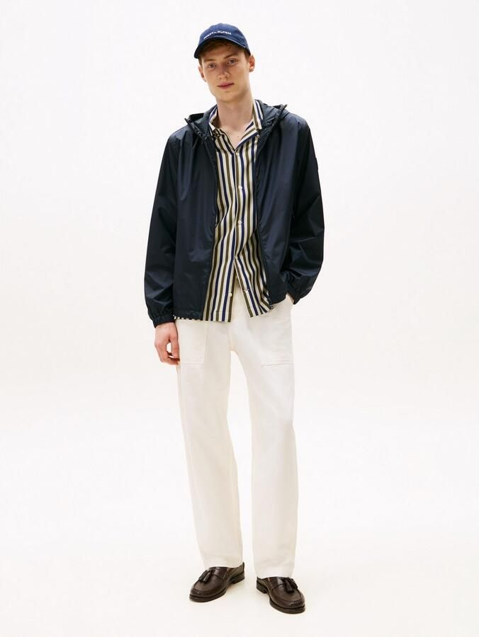 Tommy Hilfiger Blouson RWB HOODED JACKET Vrijetijdsjas overgangsjas elastische chetten waterafstotend - Foto 6